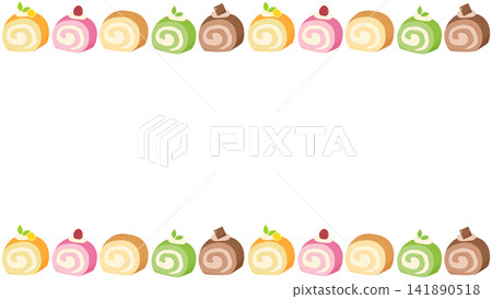 Roll cake frame Roll cake frame 141890518