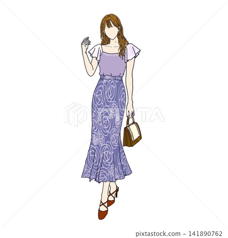時尚女士夏季服飾 時尚女士夏季服飾 141890762