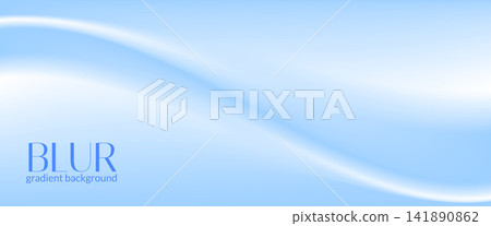 Gentle gradient wave flowing across a pale blue backdrop. Aqua shadows and white highlights make the gradient appear smooth along the sweeping wave. Clean vector background for website banner design Gentle gradient wave flowing across a pale blue backdrop. Aqua shadows and white highlights make the gradient appear smooth along the sweeping wave. Clean vector background for website banner design 141890862
