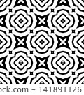 Abstract Seamless Geometric Black and White Pattern. 141891126