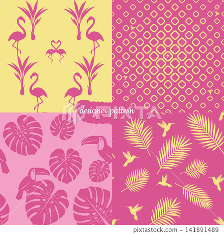 Pink and magenta digital paper seamless textures vector collection Pink and magenta digital paper seamless textures vector collection 141891489