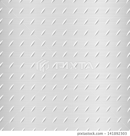 Polished silver metal grille texture. Brushed metallic surface pattern. Seamless industrial steel background for modern decorative design and wallpaper Polished silver metal grille texture. Brushed metallic surface pattern. Seamless industrial steel background for modern decorative design and wallpaper 141892303
