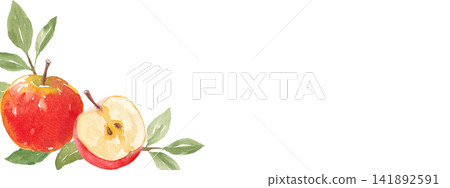 水彩蘋果畫框 水彩蘋果畫框 141892591