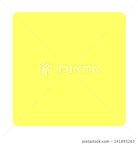 A simple yellow square shape with rounded corners that can be used as an icon or background base. A simple yellow square shape with rounded corners that can be used as an icon or background base. 141893263