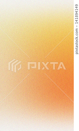 Warm gradient of soft yellow to vibrant orange with subtle film grain texture effect 141894149