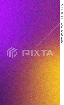 Abstract background showcasing a striking purple to yellow gradient with a delicate grainy texture for modern design applications Abstract background showcasing a striking purple to yellow gradient with a delicate grainy texture for modern design applications 141894172