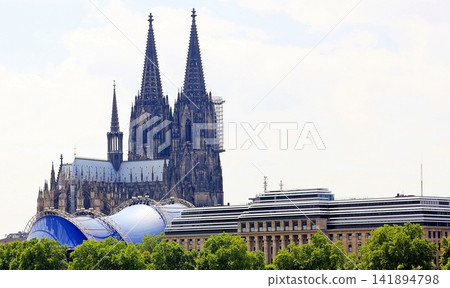Cologne Cathedral Gothic Landmark Skyline in Germany 141894798