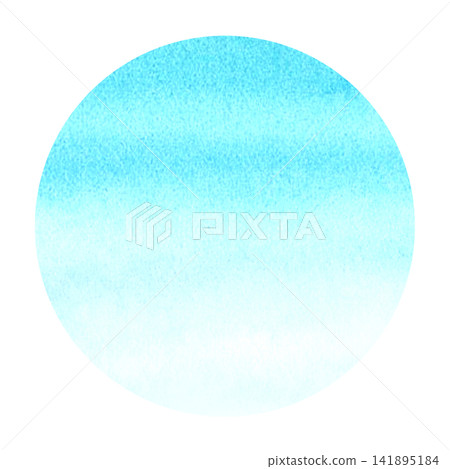Watercolor Coastal Circle Badge Template Watercolor Coastal Circle Badge Template 141895184