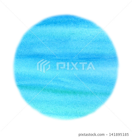 Watercolor Ocean Circle Logo Template 141895185