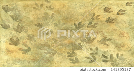 Organic watercolor coastal texture with natural sand marks and seaside inspired details. Hand panted beige elegant template perfect for beach branding, packaging, stationery and marine themed projects 141895187