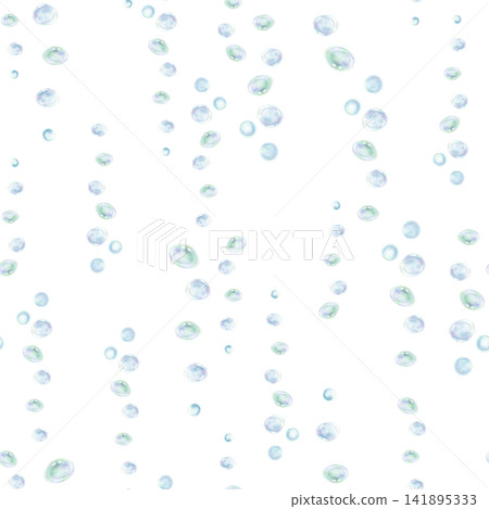Seamless watercolor pattern with delicate transparent air bubbles scattered across light, turquoise and dark backgrounds. Minimal aquatic design for fabric, wallpaper, packaging and marine projects Seamless watercolor pattern with delicate transparent air bubbles scattered across light, turquoise and dark backgrounds. Minimal aquatic design for fabric, wallpaper, packaging and marine projects 141895333