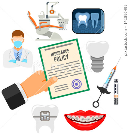 Dental Insurance Services Concept Dental Insurance Services Concept 141895493