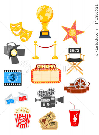 Cinema and Movie Infographics Cinema and Movie Infographics 141895521