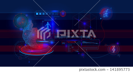 Multimedia medical interface, human vital signs, body modeling 141895773