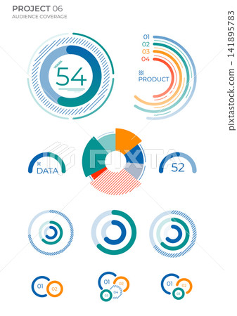 Finance elements commercial charts. Abstract vector illustration. Finance elements commercial charts. Abstract vector illustration. 141895783