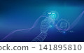 Cybernetic evolution, technology brings us closer to the world of AI 141895810
