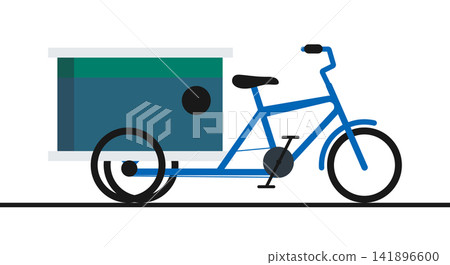 Cargo tricycle delivery bicycle with box for transport service, tricycle Cargo tricycle delivery bicycle with box for transport service, tricycle 141896600