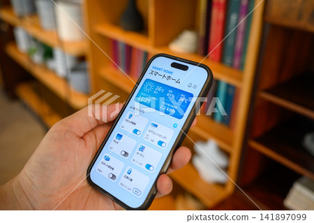 Control your smart home with your smartphone Control your smart home with your smartphone 141897099