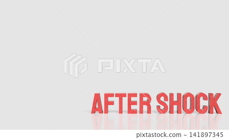 After Shock Warning Concept with Bold Red 3D Typography After Shock Warning Concept with Bold Red 3D Typography 141897345