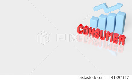 Rising Consumer Demand and Business Growth Market Concept 3d render. Rising Consumer Demand and Business Growth Market Concept 3d render. 141897367