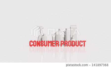 Generic Consumer Product Packaging Display Inside Modern Retail Store 3d render. Generic Consumer Product Packaging Display Inside Modern Retail Store 3d render. 141897368