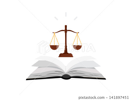 scales of justice above an open law book for legal education and court scales of justice above an open law book for legal education and court 141897451