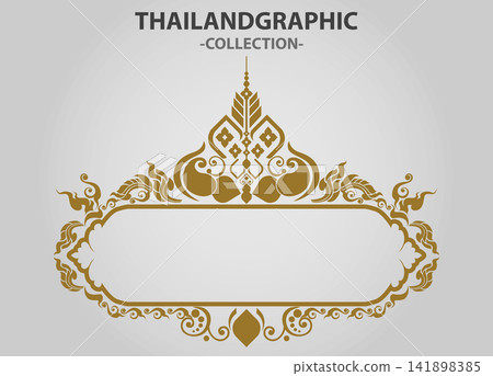 Vector element ethnic decorative ornament ethnic thai illustration 141898385