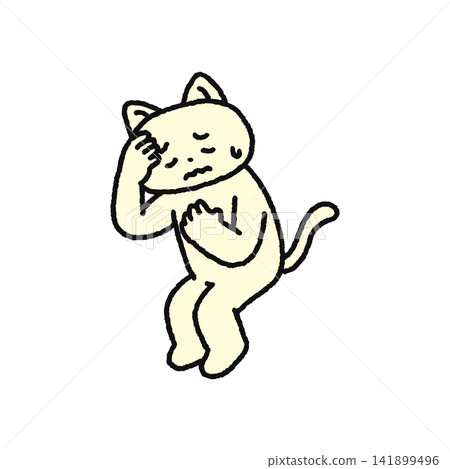 A sick cat A sick cat 141899496