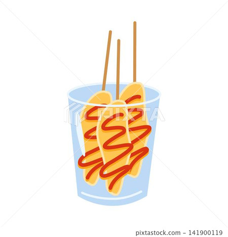egg roll stick in plastic cup telur gulung 141900119