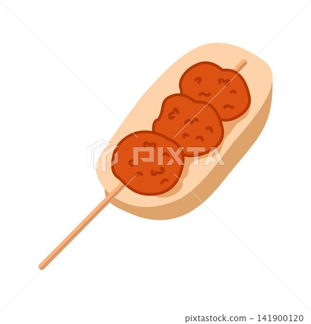 filipino street food kwek kwek on stick 141900120