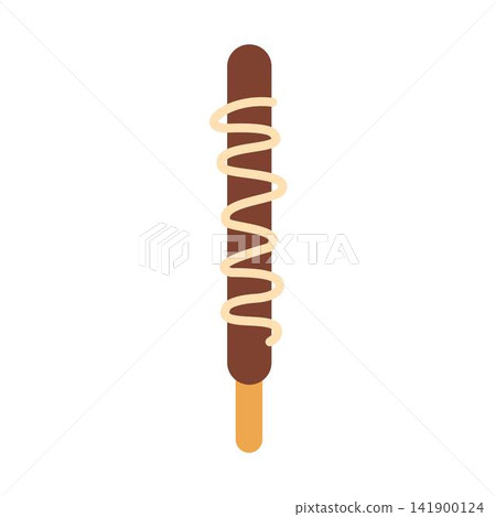 hand drawn chocolate covered pretzel hand drawn chocolate covered pretzel 141900124