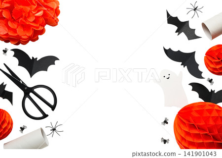 Creative workspace features vibrant decorations for seasonal celebrations, PNG Creative workspace features vibrant decorations for seasonal celebrations, PNG 141901043