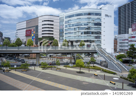 2026年7月,埼玉縣河口市河口站東邊出口的景象。 2026年7月,埼玉縣河口市河口站東邊出口的景象。 141901269