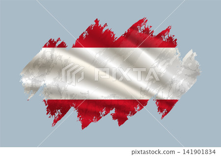 Tahiti flag is depicted with brushstrokes and features textured design elements. Tahiti flag is depicted with brushstrokes and features textured design elements. 141901834