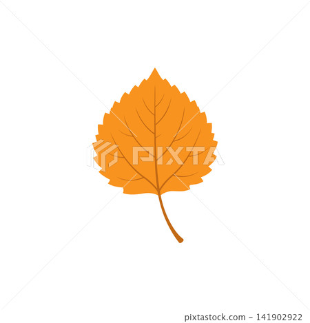 Orange autumn leaf vector illustration Orange autumn leaf vector illustration 141902922