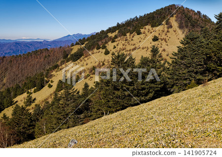 Kumazawa Mountain and Yatsugatake/Norikura Mountain as seen from Tengudana Mountain in the Daibosatsu mountain range. Kumazawa Mountain and Yatsugatake/Norikura Mountain as seen from Tengudana Mountain in the Daibosatsu mountain range. 141905724