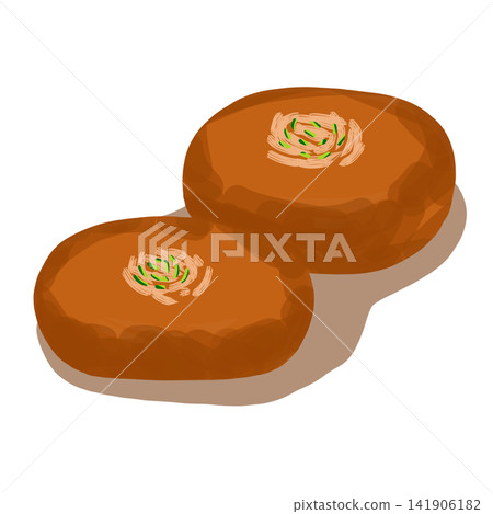 Indian Malpua Pancake Sweet Illustration Indian Malpua Pancake Sweet Illustration 141906182