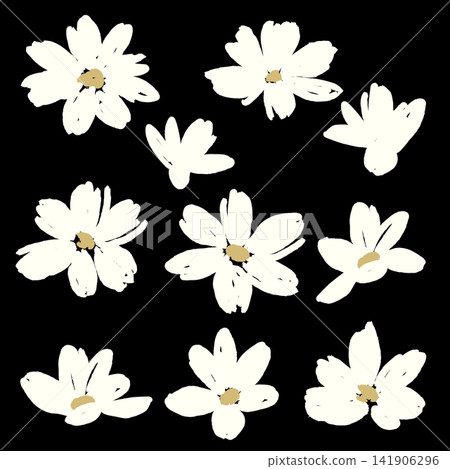 Abstract cute and simple flower material collection, Abstract cute and simple flower material collection, 141906296