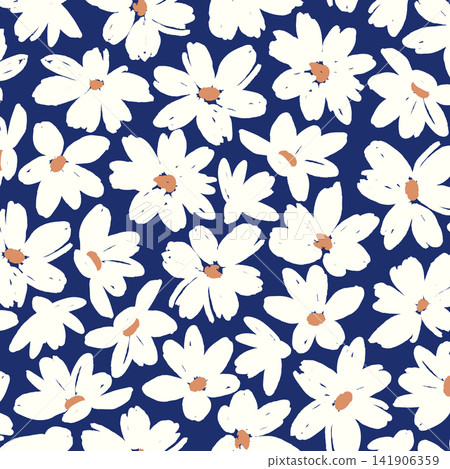 Abstract and cute floral pattern perfect for textiles, Abstract and cute floral pattern perfect for textiles, 141906359