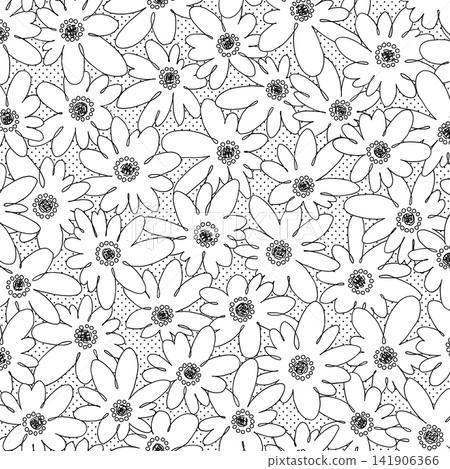 Abstract and cute floral pattern perfect for textiles, Abstract and cute floral pattern perfect for textiles, 141906366