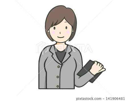 一幅描繪女教師在學校授課的插畫。 一幅描繪女教師在學校授課的插畫。 141906481