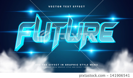 Future blue glow modern style editable text effect Future blue glow modern style editable text effect 141906541