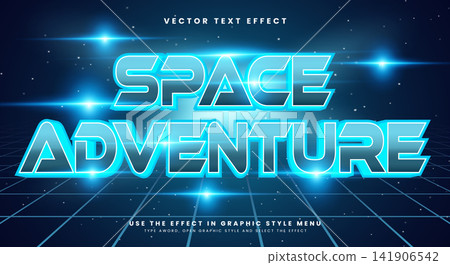 Space Adventure editable text effect Template 141906542