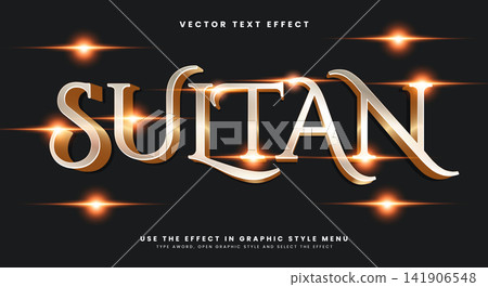 Sultan editable text effect template 141906548