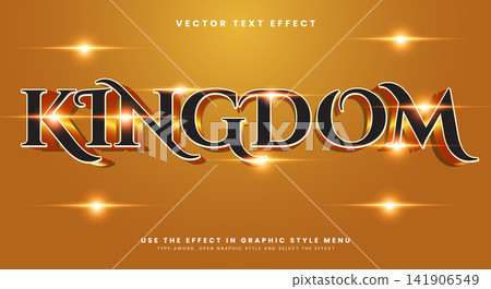 Kingdom editable text effect template 141906549