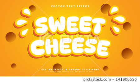 Sweet Cheese editable text effect Template Sweet Cheese editable text effect Template 141906550