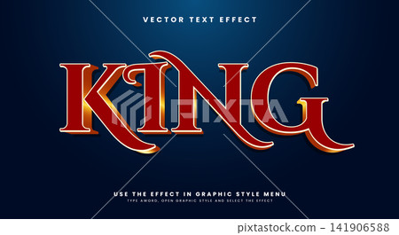 King editable text effect template King editable text effect template 141906588