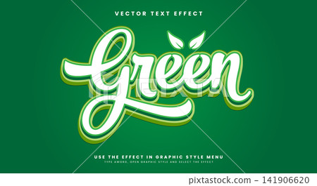 Green editable text effect Template Green editable text effect Template 141906620