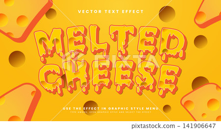 Melted Cheese editable text effect Template Melted Cheese editable text effect Template 141906647
