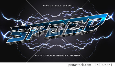 Speed 3D editable text effect Template Speed 3D editable text effect Template 141906861